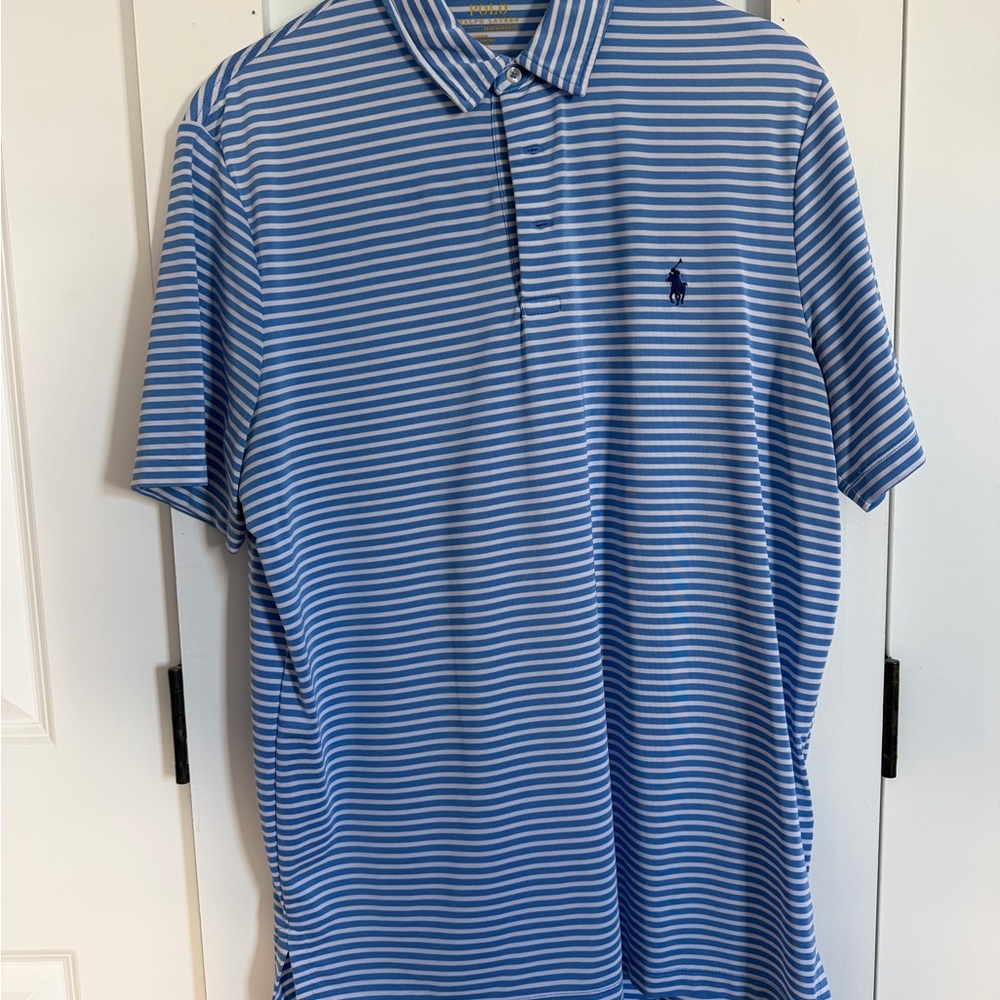 Polo by Ralph Lauren Classic Blue and White Striped Shirt